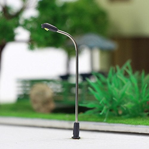 Evemodel LQS05WM 10pcs Model Railway Train Lamp Post 3.6cm or 1.42inch Street Light Warm White N Z Scale LEDs New - Image 2