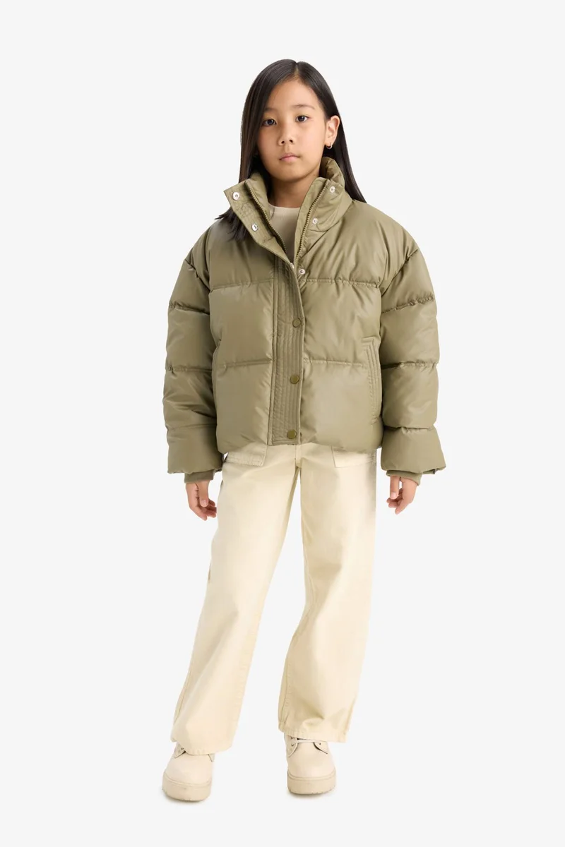 ديفاكتو Girl Zip-Up Puffer Jacket