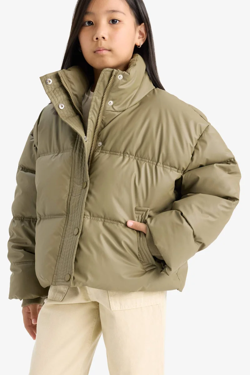 ديفاكتو Girl Zip-Up Puffer Jacket