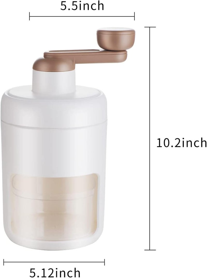 جليفار صانعة مخروط الثلج - ماكينة حلاقة ثلج محمولة - كسارة ثلج يدوية مع قاعدة غير قابلة للانزلاق وقالب تجميد، شفرات من الفولاذ المقاوم للصدأ، لا تتطلب كهرباء، مثالية للعصائر والمشروبات الباردة والمشروبات الصيفية - Image 4