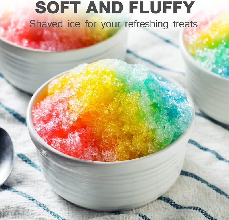 جليفار صانعة مخروط الثلج - ماكينة حلاقة ثلج محمولة - كسارة ثلج يدوية مع قاعدة غير قابلة للانزلاق وقالب تجميد، شفرات من الفولاذ المقاوم للصدأ، لا تتطلب كهرباء، مثالية للعصائر والمشروبات الباردة والمشروبات الصيفية - Image 3