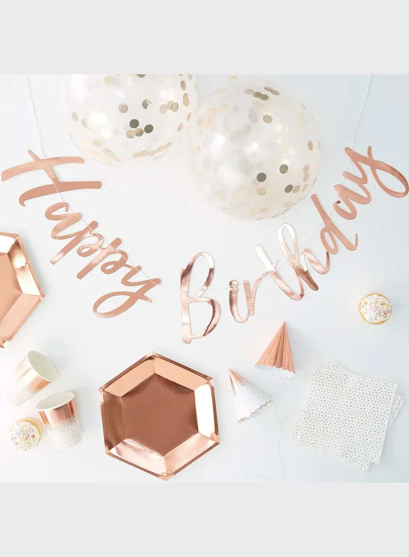 Ginger Ray Birthday Party In A Box Rose Gold