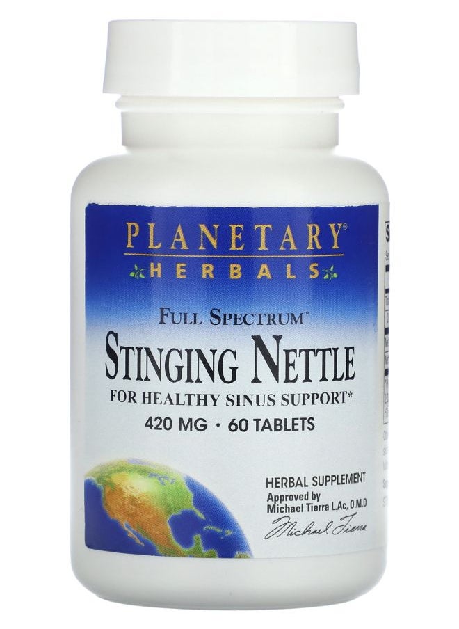 PLANETARY HERBALS Full Spectrum™ Stinging Nettle 420 mg 60 Tablets 