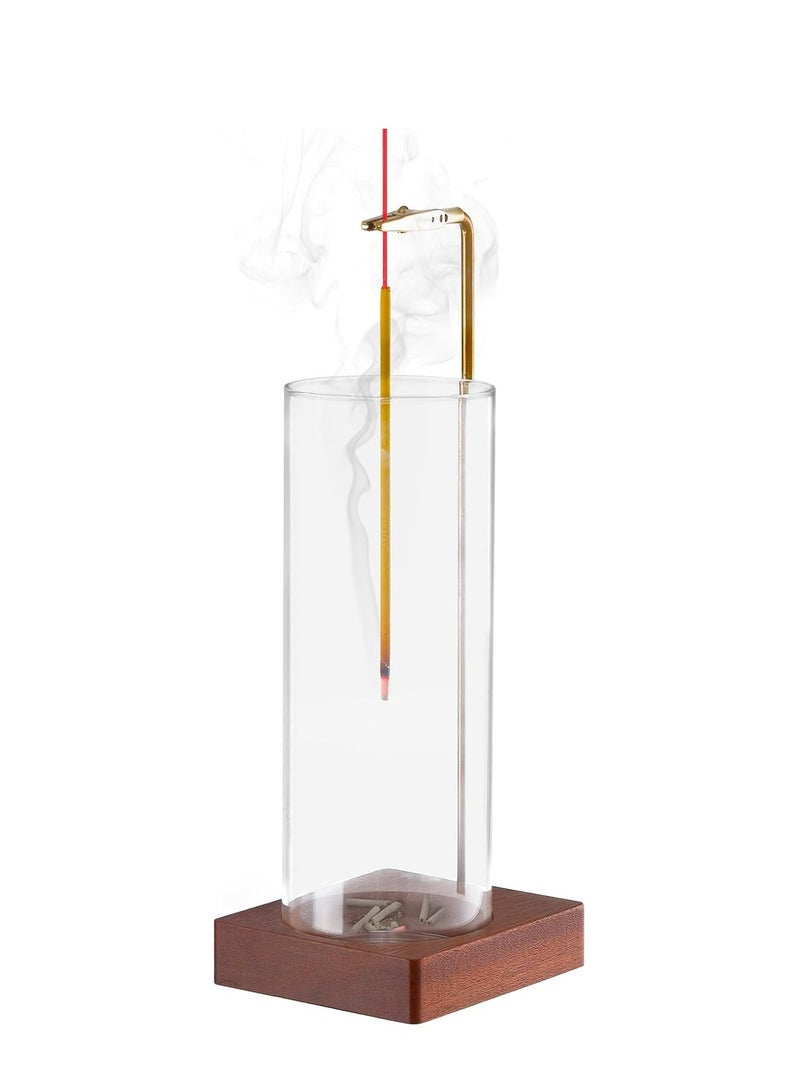 Oasisgalore 1 Pack Incense Holder for Sticks, Insence-Stick Holder Ash Catcher with Removable Glass for Meditation Yoga Relaxation.  - Image 1