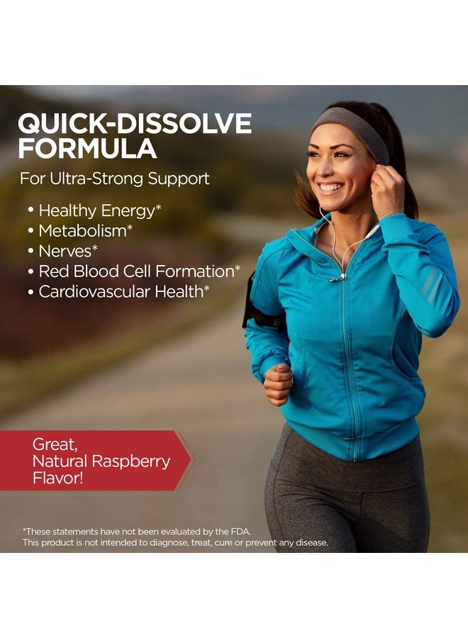 KAL Ultra B12 Methylcobalamin 10,000mcg, High Potency Vitamin B-12 for Healthy Energy, Metabolism, Nerve, Red Blood Cell Support,* Natural Raspberry Flavor, Vegetarian, 30 Micro Tablets, 30 Servings - Image 4