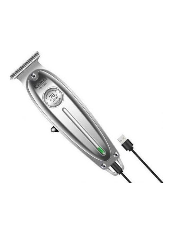 Kemei KM-1949 Metal Professional Hair Clipper Electric Cordless Hair Trimmer Grooming Grey - Image 1
