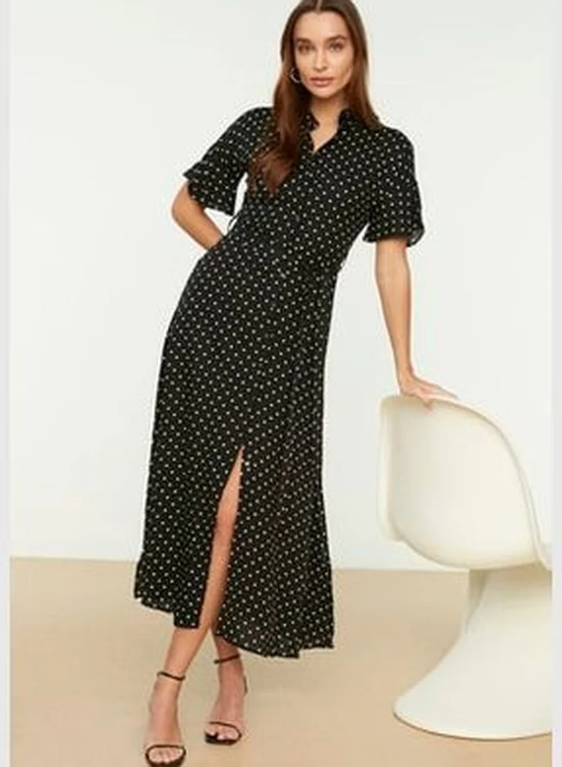 trendyol Polka Dot Midi Dress