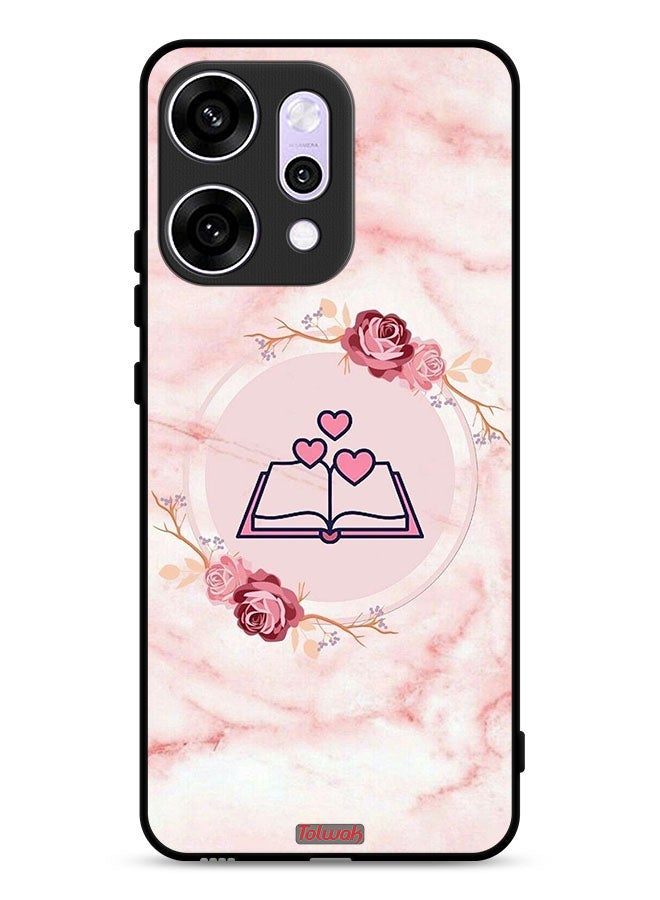 Tolwak Oppo Reno14 Pro Protective Case Cover Three Hearts On Book Artwork - Image 1