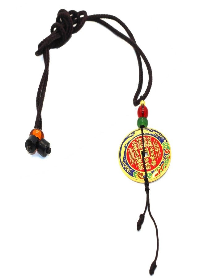 Shan Gui Antique Chinese Taoist Talisman Coin Pendant Necklace, Hand-Knotted Adjustable Cord, Protection Amulet for Men and Women - Image 2