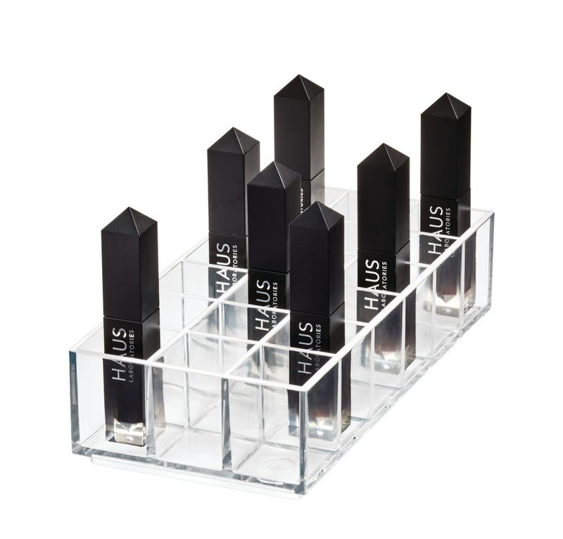 iDesign The Sarah Tanno Collection Plastic Lipstick Organizer 8 x 4 x 2 Clear
