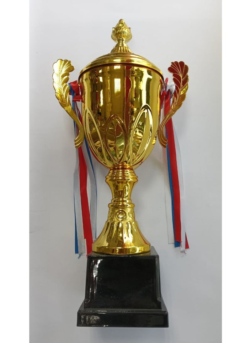 Personalized Trophies Cups With Colorful Ribbons And Trophies Awards Sports W 22 x H42