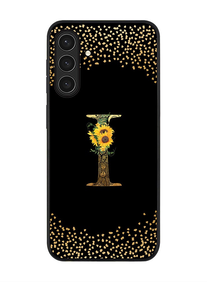 Stylizedd For Samsung Galaxy A26 5G Case,Slim fit Camera Protection, Shockproof Thin Phone cover  - Custom Floral Monogram - I ( Black ) - Image 1