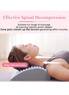 AROAQ Back Stretcher, Lower Back Pain Relief Treatment Stretcher, Multi-level Adjustable Back Cracker Lumbar Spine Deck Board, Portable And Compact Spine Board For Lower Back Pain Relief, (Pink)  - Image 2