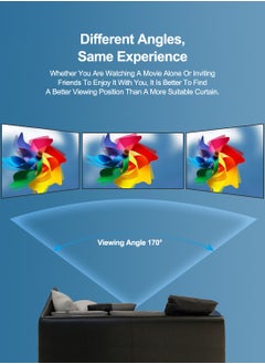 Flash Hawk 100 inch 16:9 Portable Projection Screen with 2 Tripod Stands for Outdoor and Indoor Home Theater  - Image 5