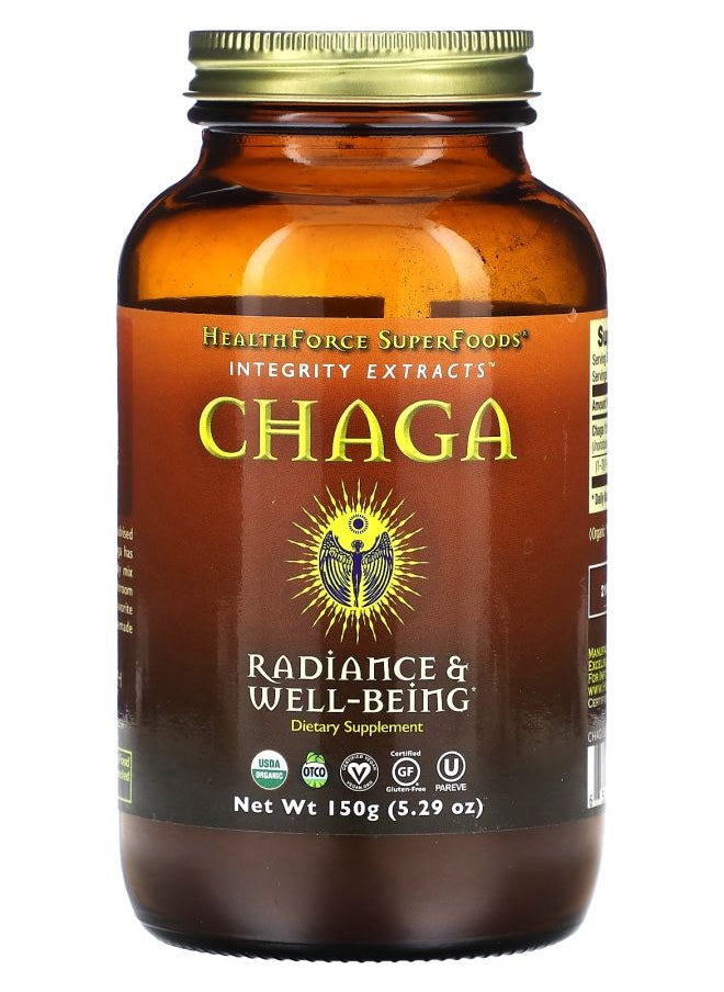 HEALTHFORCE SUPERFOODS - Integrity Extracts Chaga 5.29 oz (150 g) - Image 1