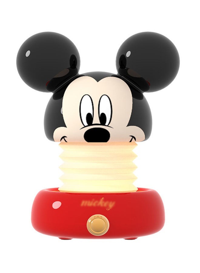 Mickey Light and Shadow Magician Night Light, Cool & Warm Dual-Color Sensor Light, Bedside Sleeping Ambient Lamp For Bedroom, Adjustable Brightness Tap Light, For Baby Sleeping Desktop Decoration, Study Reading Camping Small Gift, 12x12x9.5cm - Image 1