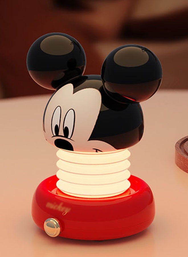 Mickey Light and Shadow Magician Night Light, Cool & Warm Dual-Color Sensor Light, Bedside Sleeping Ambient Lamp For Bedroom, Adjustable Brightness Tap Light, For Baby Sleeping Desktop Decoration, Study Reading Camping Small Gift, 12x12x9.5cm - Image 2
