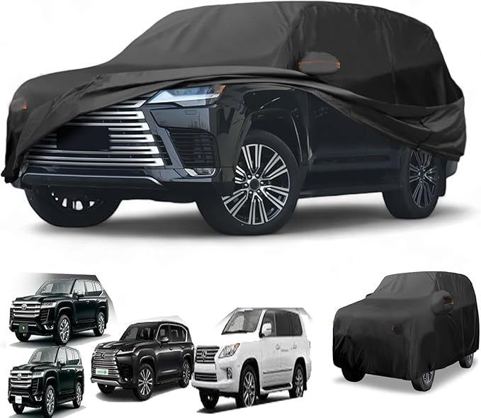 TORONTO Waterproof Car Cover for 2008-2025 Lexus Car Cover LX570 / LX600 / LC200 / LC300 Land Cruiser Cover – 6 Layer. Scratch-Proof, UV Protection, Driver Zipper Doors, Windproof - Image 1