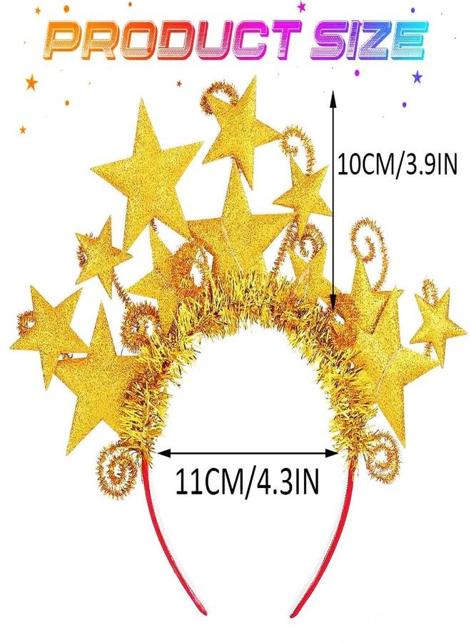 GORTIN Light up Star Headband LED Glowing Headpiece Christmas Rave Costume Hair Accessories for Women - Image 3
