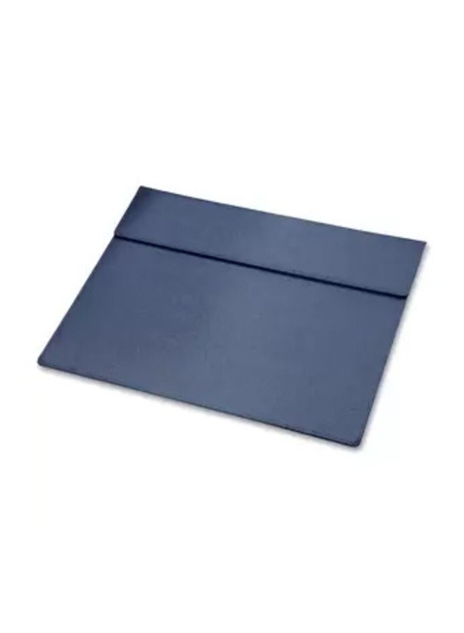 FIS Executive Italian PU Desk Blotter Round Corner Blue Color, 355 x 505 mm