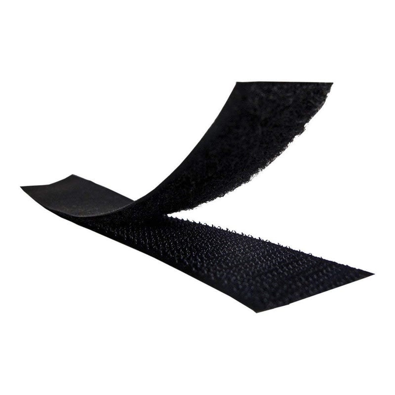 AMGO APPLIANCES Amgo Appliances Black Colour 1 inches Width 25mm 5 Yards Sew on Hook Loop Loop Sew 4  - Image 1