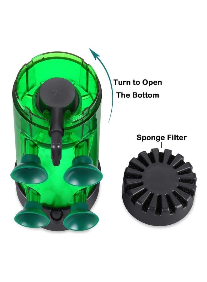 NIBEMINENT Fluidized Moving Bed Filter Green/Black 18.9x8.8x6.8cm - Image 3
