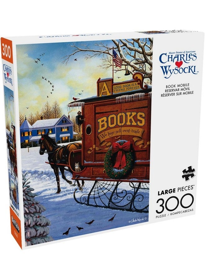 Buffalo Games - Charles Wysocki - Book Mobile - 300 Piece Jigsaw Puzzle for Adults Challenging Puzzle Perfect for Game Nights - Finished Size is 21.25 x 15.00 - Image 1