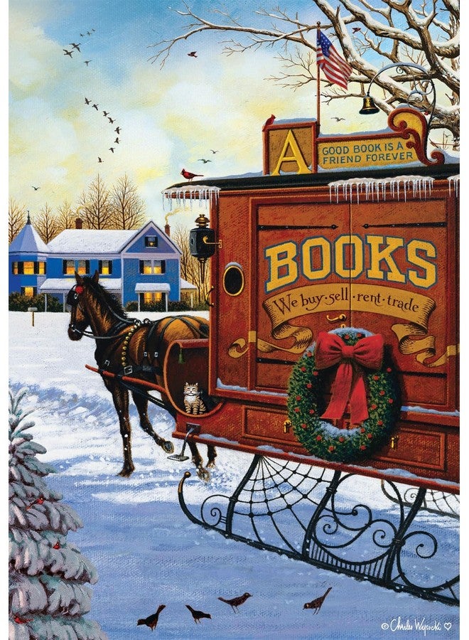 Buffalo Games - Charles Wysocki - Book Mobile - 300 Piece Jigsaw Puzzle for Adults Challenging Puzzle Perfect for Game Nights - Finished Size is 21.25 x 15.00 - Image 2