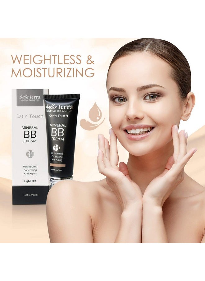 Bellaterra Cosmetics - Bellaterra Cosmetics BB Cream, Tinted Moisturizer, Mineral Foundation, Concealer, Anti-Aging, Natural Sun Protection, All Shades 1.69oz - Light 102 - Image 1