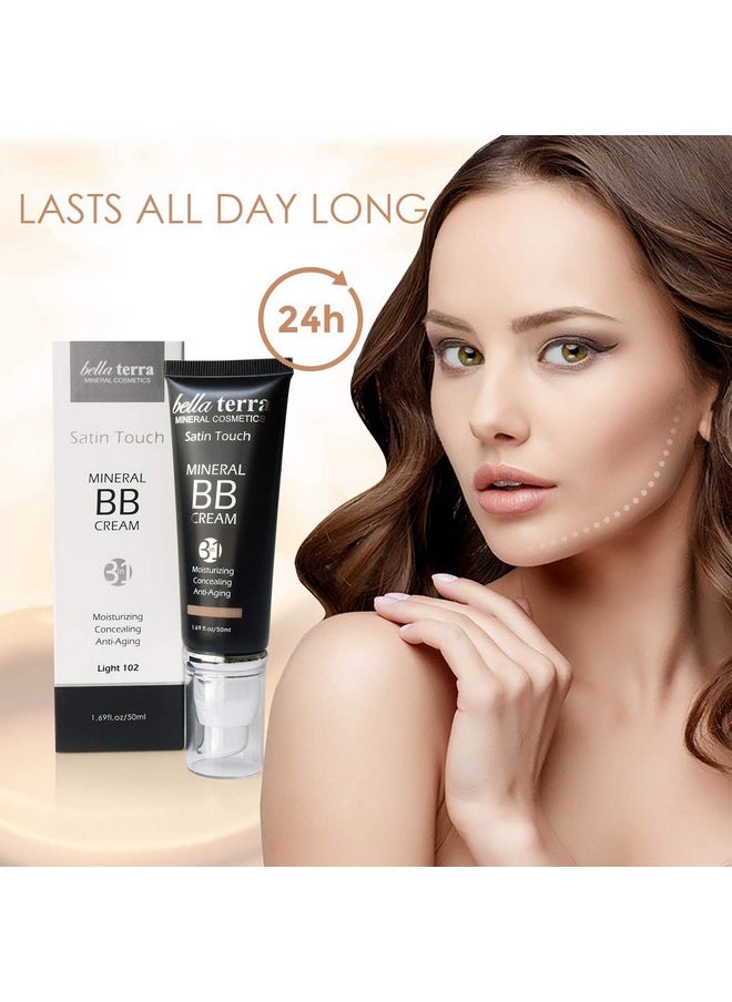 Bellaterra Cosmetics - Bellaterra Cosmetics BB Cream, Tinted Moisturizer, Mineral Foundation, Concealer, Anti-Aging, Natural Sun Protection, All Shades 1.69oz - Light 102 - Image 1