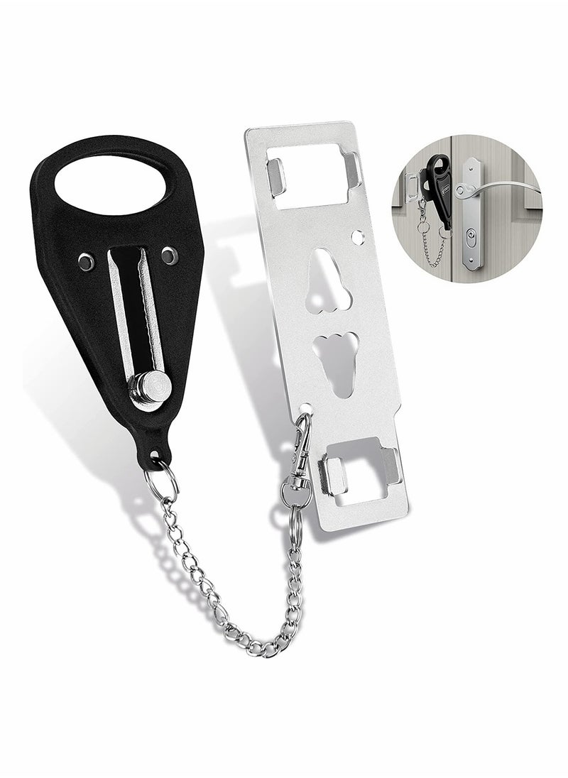 KASTWAVE Portable Door Lock, Travel Door Locker Latch Traveling Extra Locks  - Image 1
