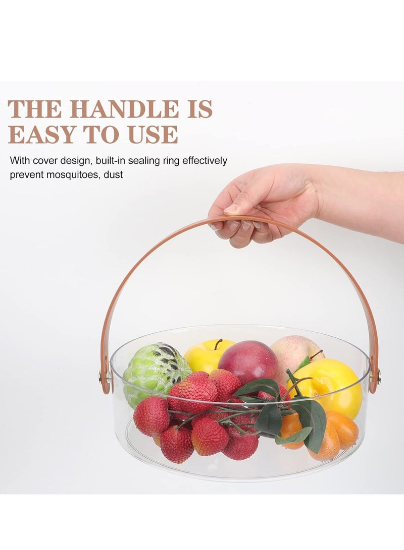 Clear Serving Tray with Lid and Handle For Dates , Snacks Dry Fruit And Fruits - Image 4