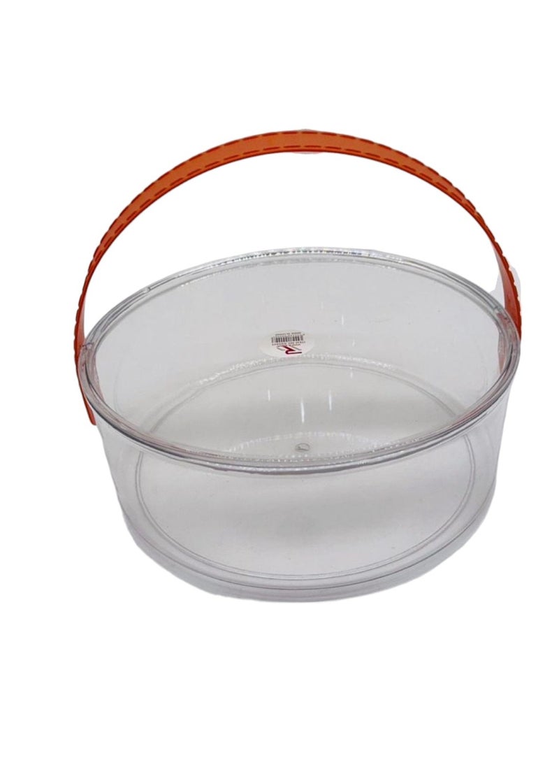 Clear Serving Tray with Lid and Handle For Dates , Snacks Dry Fruit And Fruits - Image 1