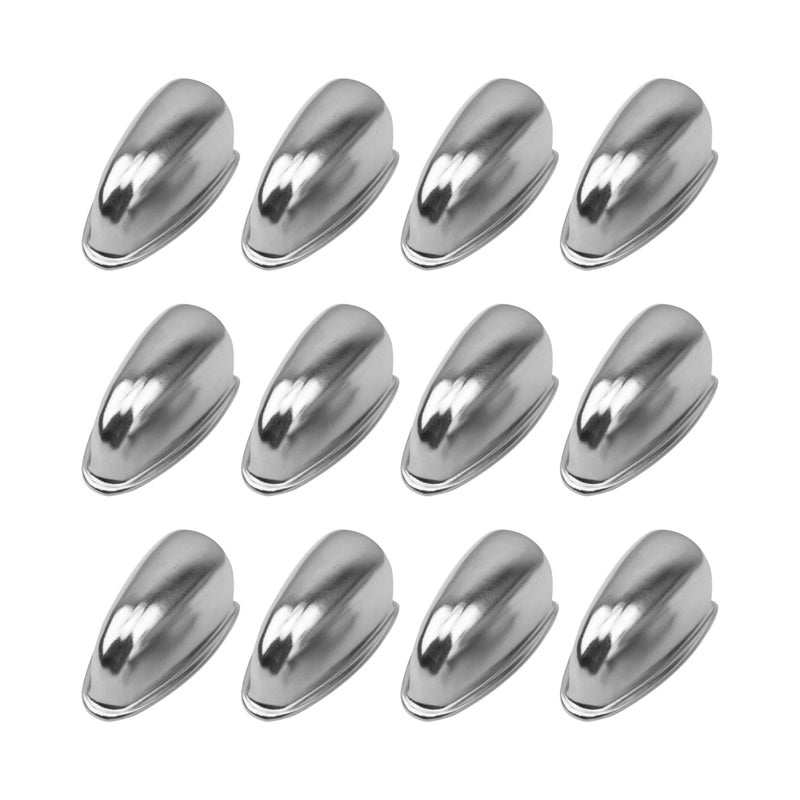 Yootones 12Pcs Yootones Metal Snare Drum Lug Claw Hook Ear Drum Compatible with Bass Drums Snare Drum Percussion Accessories Replacement (Silver) - Image 1