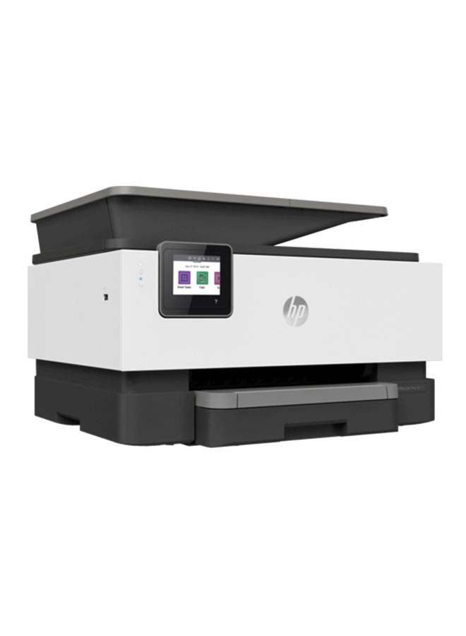 HP طابعة أوفيس جيت برو 9013 لاسلكية الكل في واحد بوظائف الطباعة/ المسح الضوئي/ النسخ/ إرسال الفاكس، طراز 1KR49B أبيض - Image 1