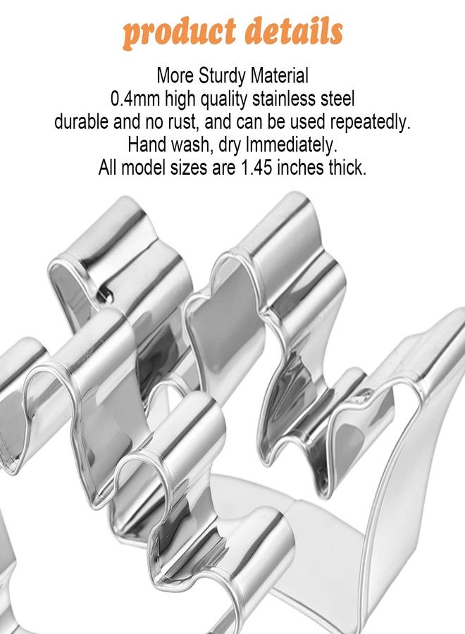 Macuezu 2 PCS Crown Cookie Cutter, Metal Princess Cookies Cutter, Stainless Steel Queen Cookie Cutters Fondant Cutters Set for Party, Holiday - Image 4