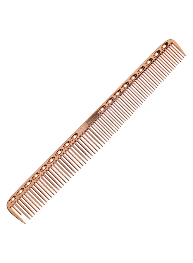 Micro Trader Aluminum Hair Comb Metal Cutting Hairdressing Barbers Combs AntiStatic Ultra Thin Rose Gold - Image 4