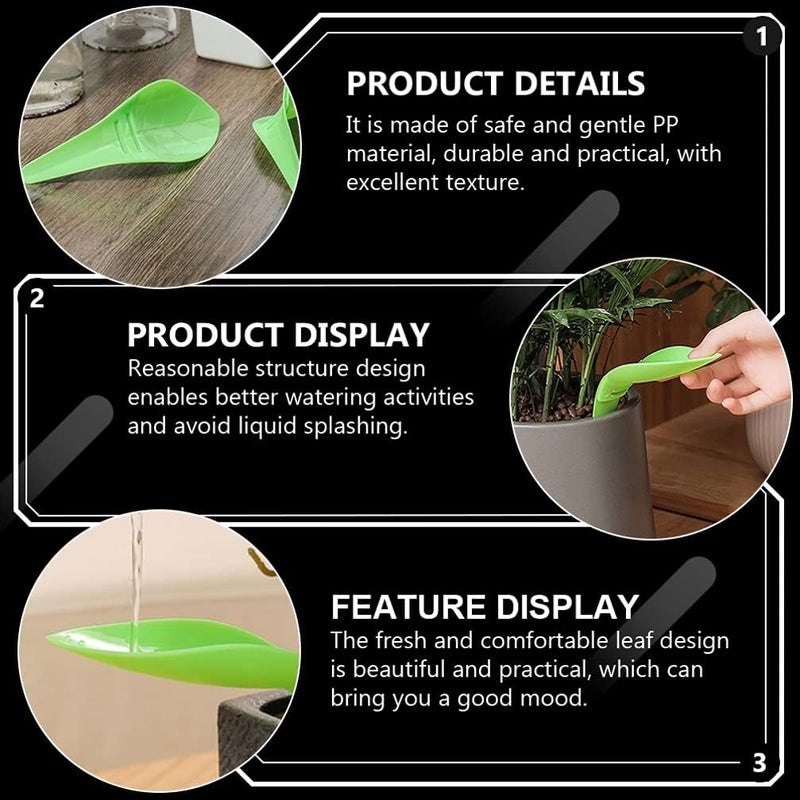 ويوبلز قمع سقي نباتات على شكل أوراق شجر مكون من 12 قطعة، طقم سقي نباتات محمول، قمع سقي نباتات، مرش ماء كسول للاستخدام المنزلي والمكتبي والداخلي والخارجي، ألوان متنوعة - Image 2