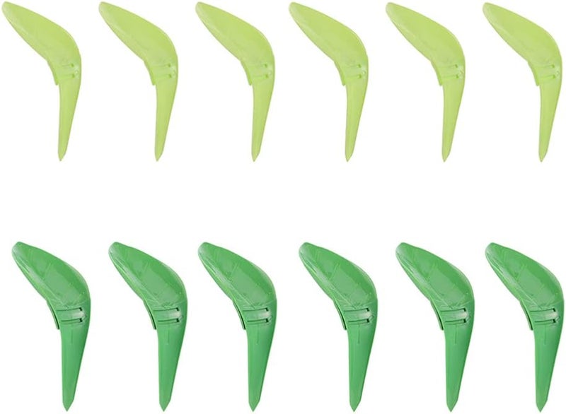 ويوبلز قمع سقي نباتات على شكل أوراق شجر مكون من 12 قطعة، طقم سقي نباتات محمول، قمع سقي نباتات، مرش ماء كسول للاستخدام المنزلي والمكتبي والداخلي والخارجي، ألوان متنوعة - Image 1