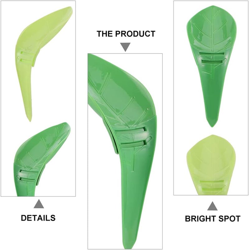 ويوبلز قمع سقي نباتات على شكل أوراق شجر مكون من 12 قطعة، طقم سقي نباتات محمول، قمع سقي نباتات، مرش ماء كسول للاستخدام المنزلي والمكتبي والداخلي والخارجي، ألوان متنوعة - Image 4