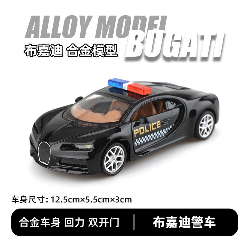 1:36 Scale Diecast Car Models for Kids Bubardi Police Car [Bubble Bag]] 