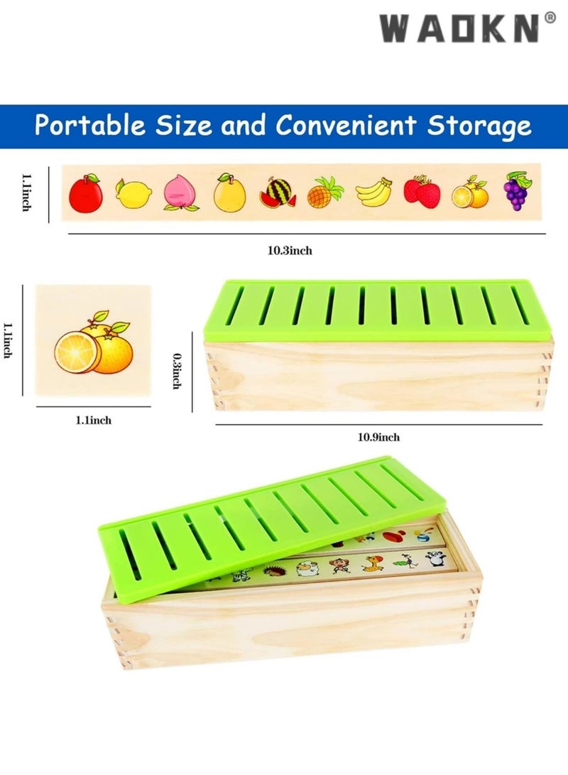 دبليو أيه أو كي أن الأطفال خشبية مونتيسوري الفرز مربع ، ألعاب تعليمية ، ألعاب تنمية المهارات الحركية للأطفال الصغار ، 1 ، 2 ، 3 و 4 سنوات من العمر الفتيان والفتيات هدية عيد ميلاد مثالية . - Image 2