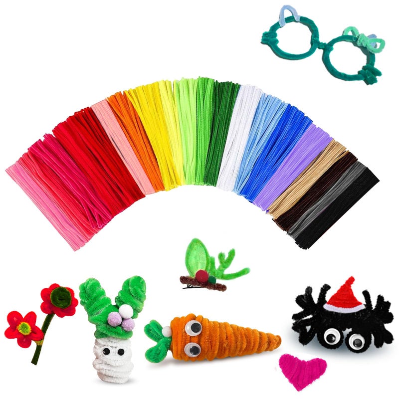 VZF Pipe Cleaners Craft BulkKids Toys Games Gifts200pcs Arts CraftsChenille Stems Art Supplies for Projects Creative DIY Room DecorChristmas DecorationsJuegos para Nios Fidget Toys for Ages 57 - Image 2