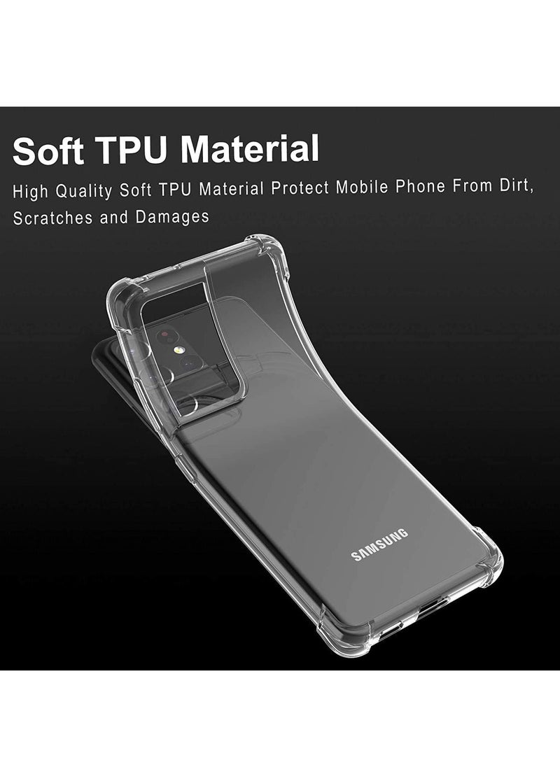 VITION - Samsung Galaxy S21 Ultra 5G/S30 Ultra Case Cover with Reinforced Corners TPU Shock-Absorption Flexible Cover Bumper (S21 Ultra 5G/S30 Ultra) - Image 1