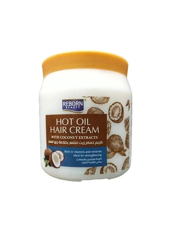 كريم حمام زيت للشعر بخلاصة جوز الهند مثالي لتقوية وترطيب الشعر