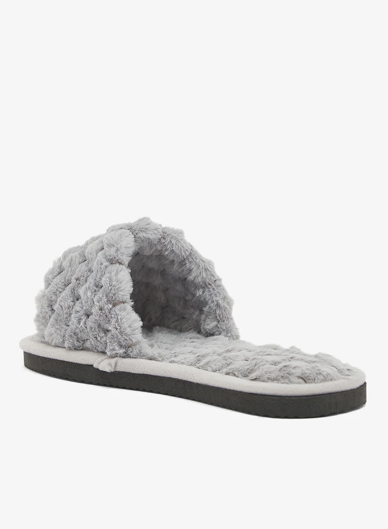 Ginger Quilted Textured Bedroom Slippers
