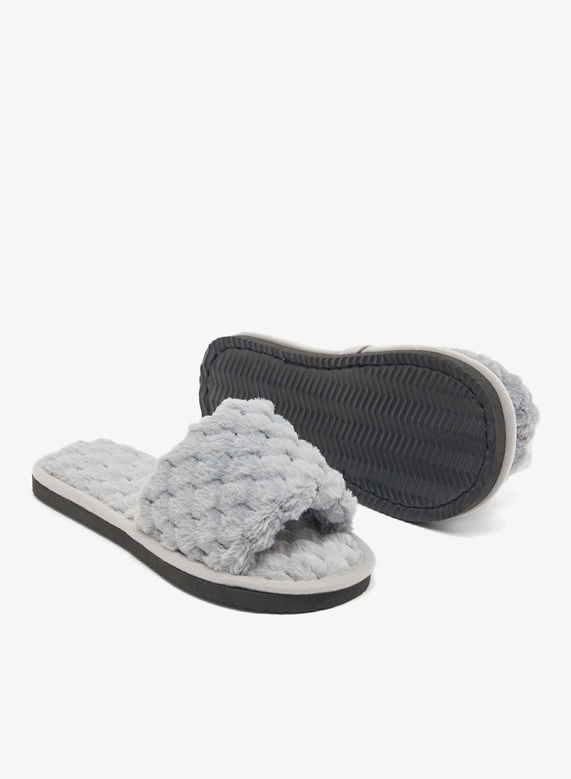 Ginger Quilted Textured Bedroom Slippers - Image 3