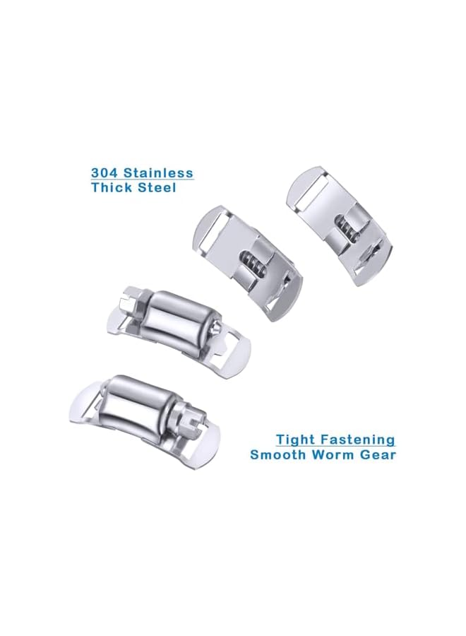 promass Stainless Steel Hose Clamp, 304 Stainless Steel Hose Clamp Assortment Kit DIY, Can Be Cut 300cm Metal Strap and 6 Stronger Fasteners, Metal Clamps for Intercooler, Pipe, Plumbing, Fuel Line - Image 2
