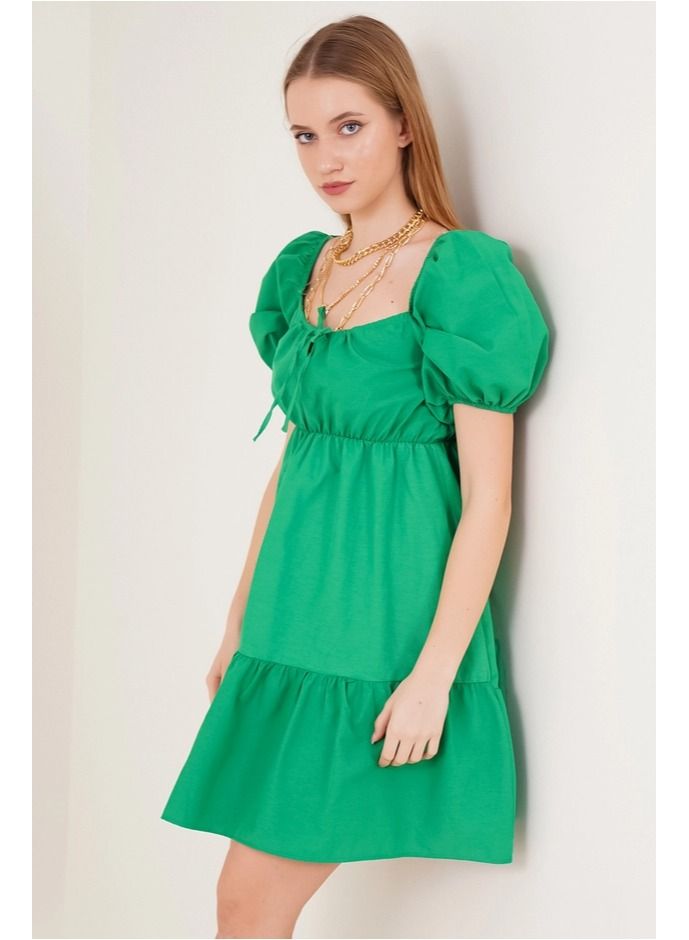 BIG DART Green Summer Dress - Image 1