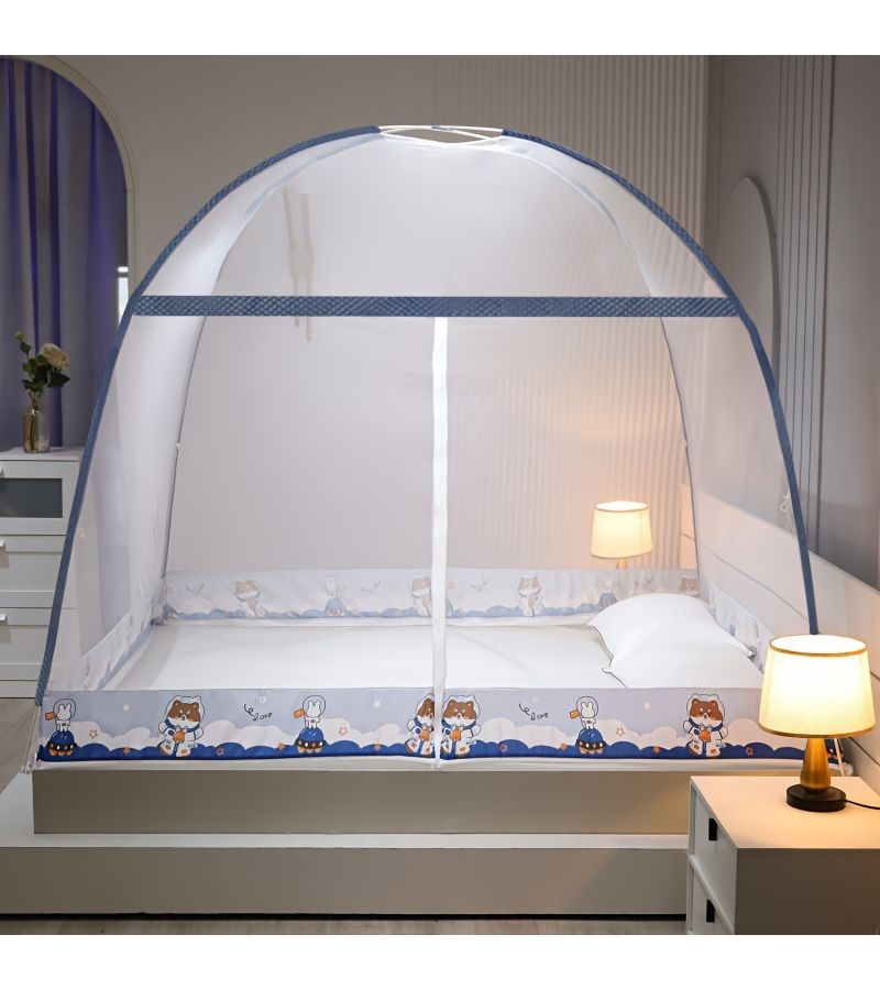 Cartoon Mosquito Net Repellent Deer 70.87x78.74 Inch Easy Pop Up Full Coverage - Image 4